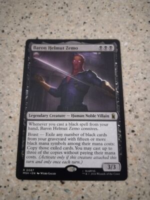 Magic the Gathering Baron Helmut Zemo card