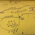1945 ΠΕΡΙΟΧΗ ΓΡΕΒΕΝΩΝ Χάρτης της  της Μάχης των Ανταρτών του ΕΛΛΑΣ Δυτικής Μακεδονίας Με ισχυρές Δυνάμεις Ιταλών η ΑΙΜΑΤΗΡΗ ΜΑΧΗ ΤΟΥ ΦΑΡΔΥΚΆΜΠΟΥ
