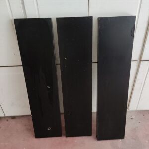 Τρια επίτοιχα ράφια LACK Ικεα μαύρα 110Χ26 cm