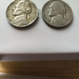 2 Κέρματα USA  ( P ).  (5cents 1943)