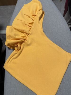 Zara crop top, orange, size S