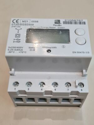 Reallin D3001 ψηφιακός τριφασικός μετρητής ενέργειας