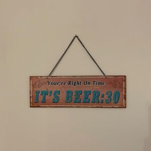 Μεταλλική ταμπέλα διαφημιστική αφίσα vintage ρετρό Μπύρα διακόσμηση It's beer:30