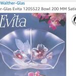 Σετ: οβάλ πιάτο με δύο μπολ Mikasa "Calypso"/ Walther Glass "Evita" 1985