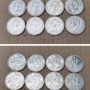 8x 20 Δραχμές 1960 XF Ασημένια Νομίσματα Κέρματα