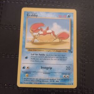 Pokémon κάρτα Krabby 1st edition