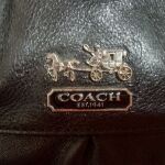 Coach δερμάτινη τσάντα