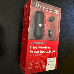 Motorola VerveBuds 400 Bluetooth Handsfree Headphone with Charging Case Black