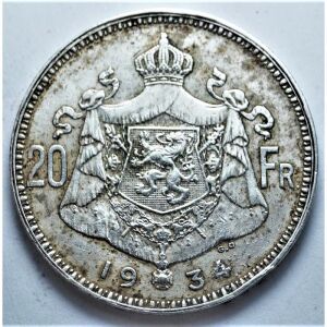 ΞΕΝΟ ΛΟΤ 90 / Belgium 20 francs, 1934  'ALBERT KONING DER BELGEN' & Leopold III Belgium 20 francs, 1935.
