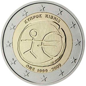 SAC Κύπρος 2 Ευρώ 2009 UNC ΟΝΕ