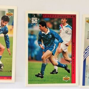 3 x Κάρτες παικτών Εθνικής Ελλάδας World Cup 1994 USA Upper Deck