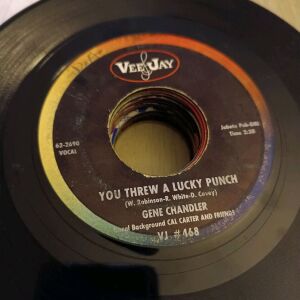 45 rpm δίσκος βινυλίου Gene Chandler you threw a lucky punch, rainbow