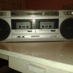 Vintage 80s Sharp GF-450 ραδιο κασέτα στερεοφωνικό Boombox Ghetto Blaster Silver