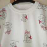 Παιδική βαμβακερή πυτζάμα μπλούζα με αρκουδάκια που κοιμούνται για μωρά έως ενός έτους