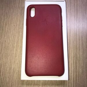 Γνήσια Δερμάτινη θήκη iPhone XS Max Καφέ Leather Case Red MRWQ2ZM/A
