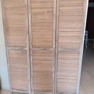 Παραβάν ξύλινο vintage-  inart 121x170cm