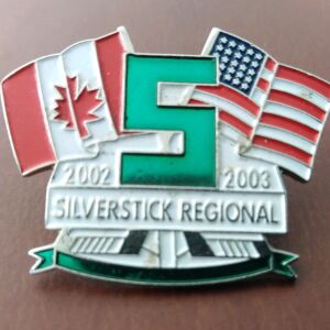 Καρφίτσα πέτου. pin. Silverstick Regional 2002-2003. Διεθνής αγώνας χόκεϊ