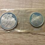 Ασημένια (02) νομίσματα 1976 Cyprus