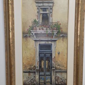 Πίνακας Έργο Τέχνης - Αντώνιος Βουμβάκης - Πόρτα μπαλκόνι 0,30x0,60