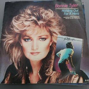 45 rpm δίσκος βινυλίου Bonnie Tyler holding out for a hero