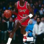 Φανέλα - Εμφάνιση Michael Jordan Jersey Chicago Bulls 1984-85 Κόκκινη μέγεθος XL