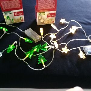 Χριστουγεννιατικα λαμπακια μπαταριας(απο 10 το καθε σχεδιο) σετ