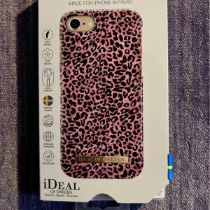 Αυθεντική θήκη κινητού Ideal Of Sweden για IPhone 8/7/6/6s ροζ λεοπάρ