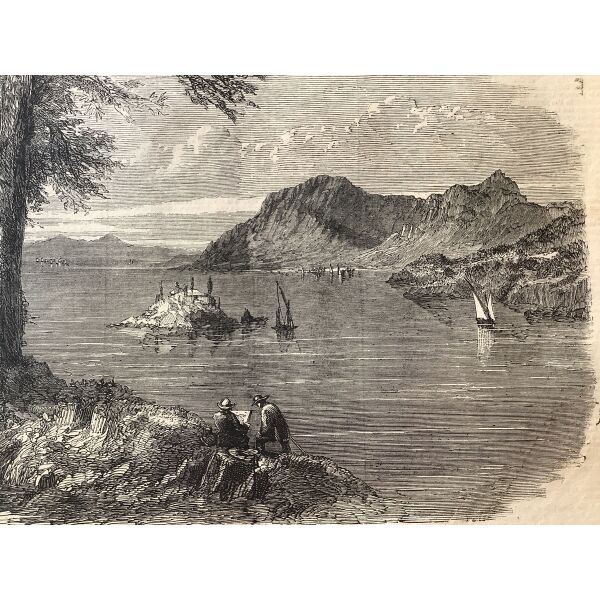 1858 o Edward Lear zografizi stin kerkira dipla tou o ikonomos tou kokkalis o souliotis
