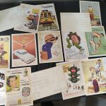32 Καρτ Ποσταλ Με Παλιες Vintage Διαφημισεις