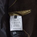 Andrea Dorianni Slim Jacket Σακάκι Κοτλέ Ανδρικό Καφέ