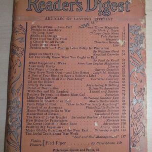 Readers Digest - Απρίλιος 1942!!