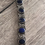 Βραχολι ασημένιο lapis lazuli