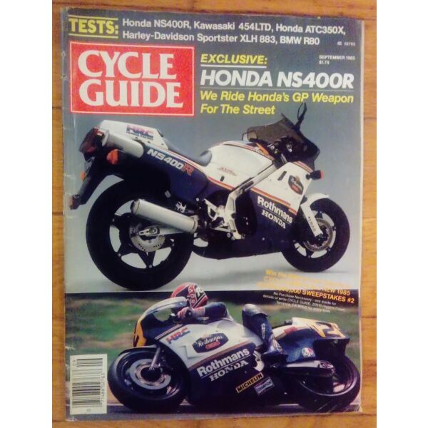 CYCLE GUIDE September 1985