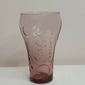 Αγγελιες Coca Cola συλλεκτικο μωβ ποτηρι βαζο Vintage purple vase glass