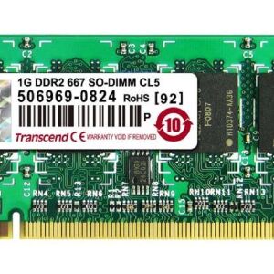 Μνήμη RAM για Laptop 1GB Transcend JetRAM DDR2 PC2-5300 SO-DIMM 667MHz CL5