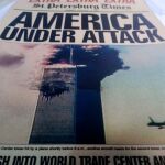 Πρωτοσέλιδο 11 Σεπτεμβρίου 2001. Πτώση των Διδύμων Πύργων