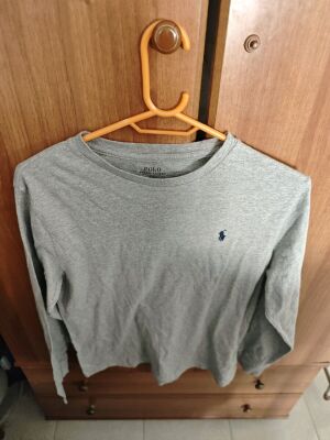 Μπλούζα Polo Ralph Lauren L για αγόρι 14-16 ετών 160cm σαν καινούργια, γκρι και μπλε