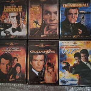 Ταινίες DVD James Bond.10 ευρώ όλες.