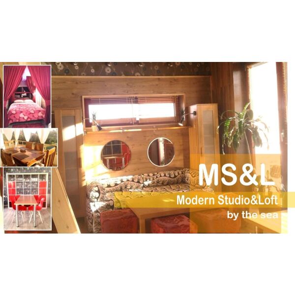 MODERN Studio & Loft by the sea / enikiazete Airbnb (6 atoma) katallilo gia ikogenies, parees, zevgaria, genethlia klp