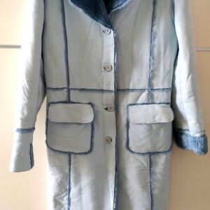 Μακρύ παλτό γαλάζιο (medium)