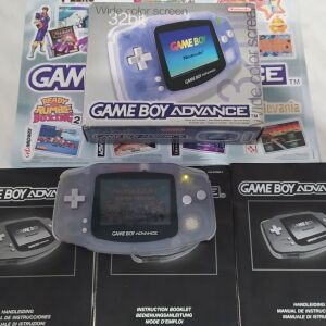 Game Boy advance crystal blue ΣΤΟ ΚΟΥΤΙ ΤΟΥ, κομπλε, αριστη κατασταση, για συλλεκτη
