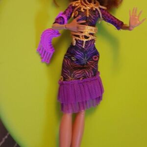 2013 Monster High Clawdeen Wolf Frights Camera Action Black Carpet Doll