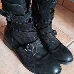 Μπότες δερμάτινες (biker boots)