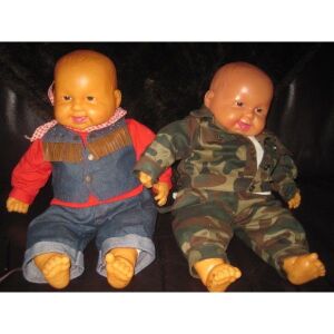 Δυο κουκλες Μωρα Jingxin Toy Με ΗΧΩ