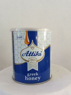 Attiki Pittas vintage collectible honey tin
