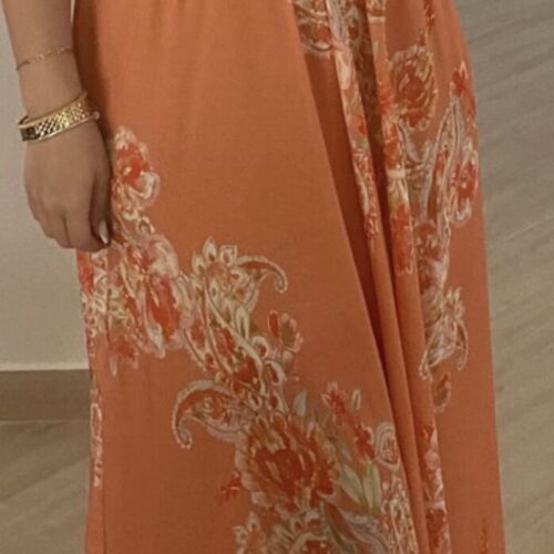Vassia Kostara skirt, orange, XS