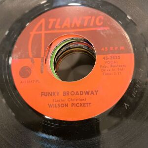 45 rpm δίσκος βινυλίου Wilson Pickett funky broadway , im sorry about that