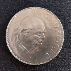 Αναμνηστικό νόμισμα στέμματος Churchill - Elizabeth II - 1965