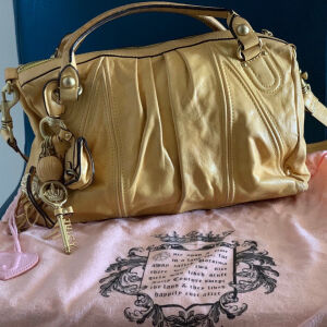Juicy Couture bag , pastel yellow leather