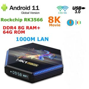 ΤΟ ΝΕΟ SUPER TV BOX ME 8GB ΜΝΗΜΗ HK1 RBOX R2 8K UHD με WiFi USB 2.0 / USB 3.0 8GB RAM DDR4 και 64GB Αποθηκευτικό Χώρο με Λειτουργικό Android 11.0 (Με ΕΛΛΗΝΙΚΟ Μενού)